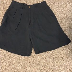 High waisted black shorts by Tommy Bahama